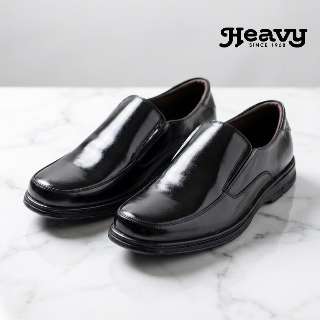 HEAVY SHOES حذاء رسمي سهل الارتداء PB0873 — أسود — صورة 2