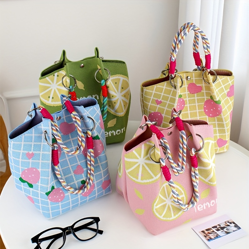 miki.hp พร้อมส่ง‼️กระเป๋าถือน่ารักสายถักนิตติ้ง สไตล์น่ารัก ทันสมัย สายถักถือง่าย สวยเก๋ 🎀