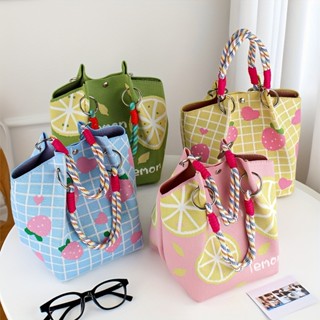 miki.hp พร้อมส่ง‼️กระเป๋าถือน่ารักสายถักนิตติ้ง สไตล์น่ารัก …