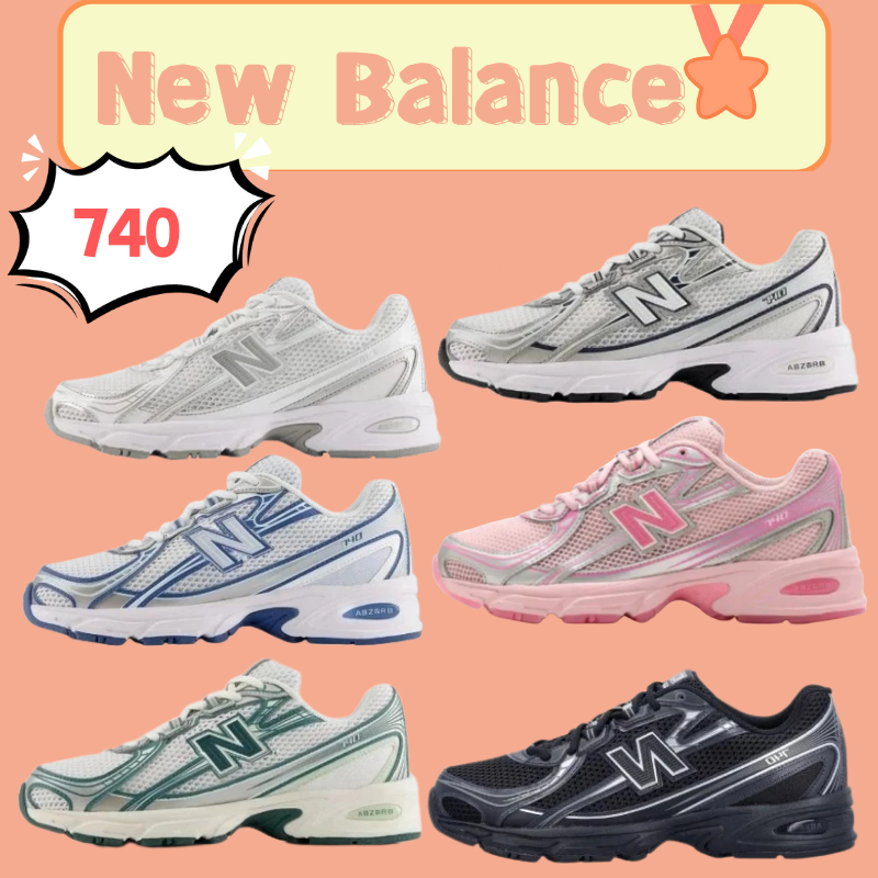 💯ของแท้  New Balance 740 รองเท้าลำลองสำหรับชายหญิง 🚚พร้อมส่ง