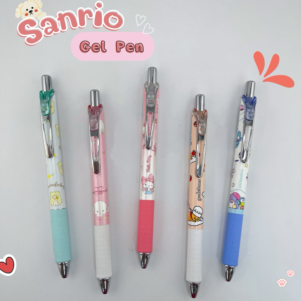 Oniso x Sanrio ปากกาเจล ลายลิขสิทธิ์แท้ หมึกสีน้ำเงิน 0.5 มม. หมึกกันน้ำ มี5 ลาย