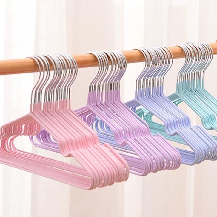 Babystyle ไม้แขวนเสื้อสแตนเลสเคลือบซิลิโคน ขนาด 30 cm. 10 ชิ้น รุ่น.N2