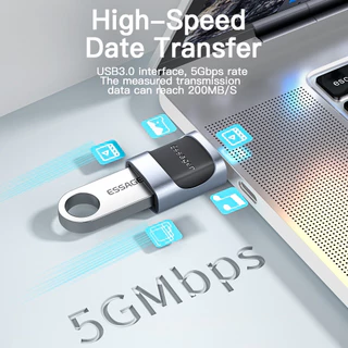 Essager ตัวแปลง USB เป็น Type C Mirco เป็น Type C Type C เป็น USB Type C ABS สําหรับคอมพิวเตอร์ Android Premium OTG