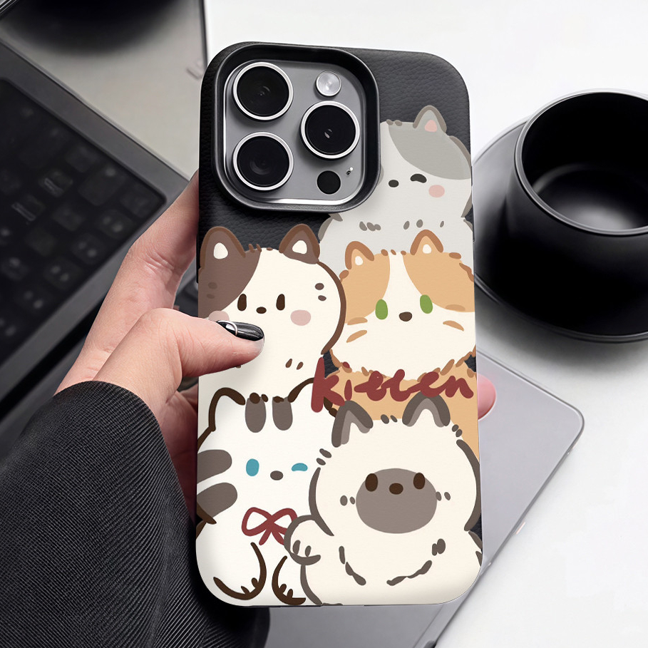 เข้ากันได้สำหรับ เคสไอโฟน13 เคส For iphone 16 Pro Max 8 7Plus XR 12 11 14 15 Pro Max เนื้อหนัง แบบด้