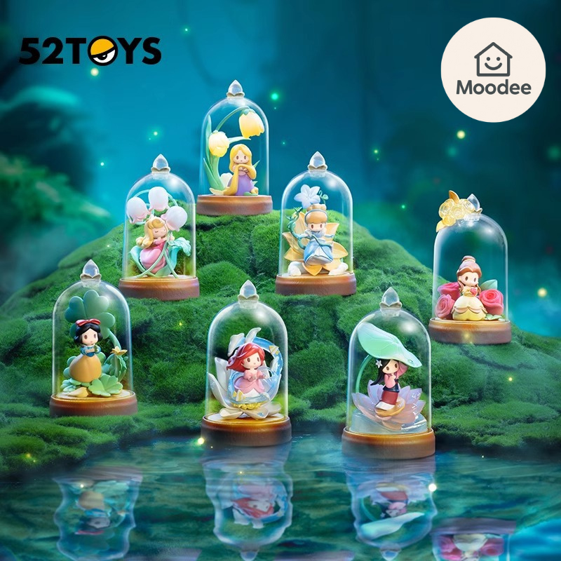 กล่องจุ่ม 52TOYS เจ้าหญิงดิสนีย์โคมไฟ 💐 Disney Princess Flowers and Shadows series (ราคาต่อ 1 ตัว)