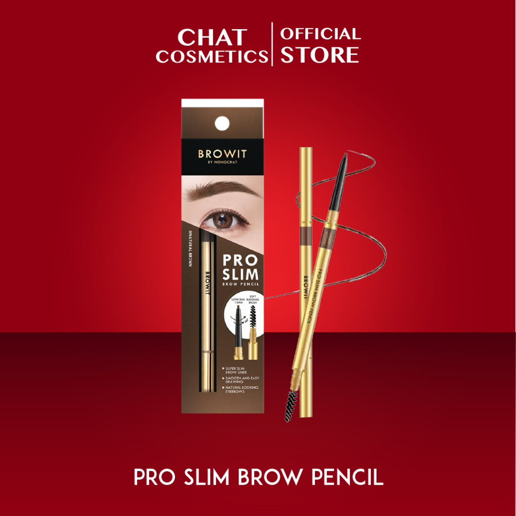 บราวอิท บาย น้องฉัตร ดินสอเขียนคิ้ว Browit Pro Slim Brow Pencil