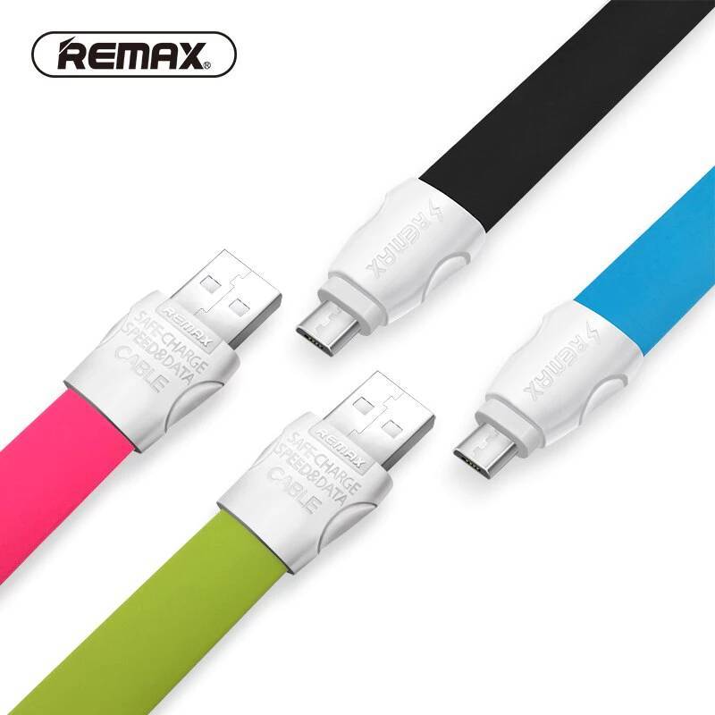 ถูกที่สุดRemax Full Speed Data Line 2 สาย USB ชาร์จโทรศัพท์และสายส่งข้อมูล ยาว1M ของแท้