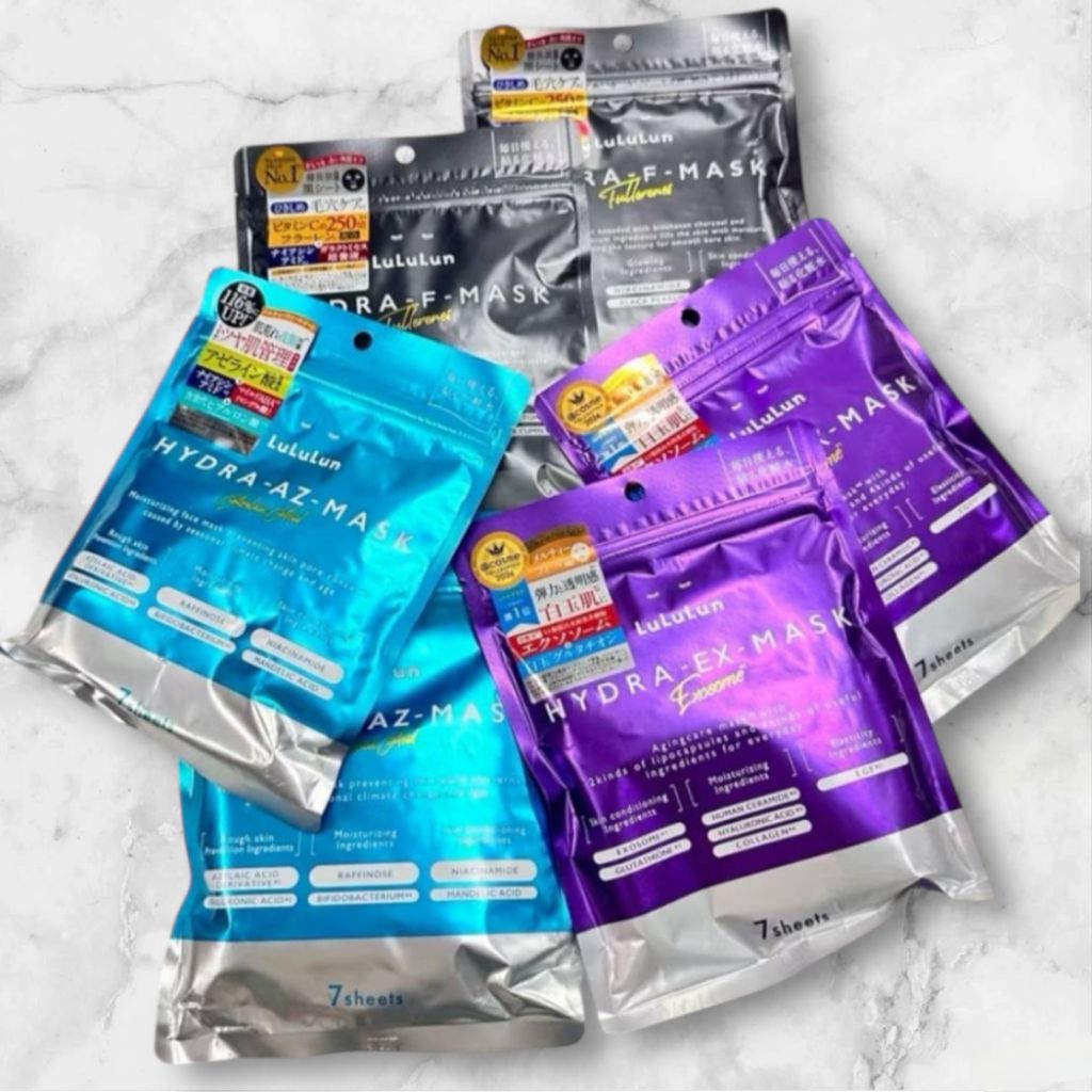 แท้จากญี่ปุ่น ส่งไว!LuLuLun Hydra AZ Face Mask มาสก์ เติมน้ำให้ผิว ชุ่มชื้นสูง ไฮยาลูลูลูน 1ซอง7แผ่น