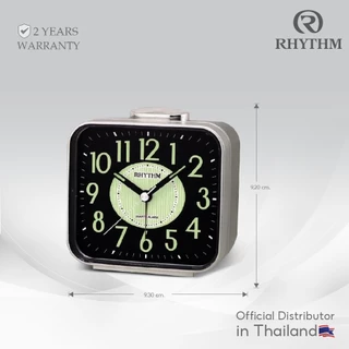 นาฬิกาตั้งโต๊ะ นาฬิกาปลุก RHYTHM นาฬิกาตั้งโต๊ะ ฐานกว้าง 9.3 ซม.-CRA629NR