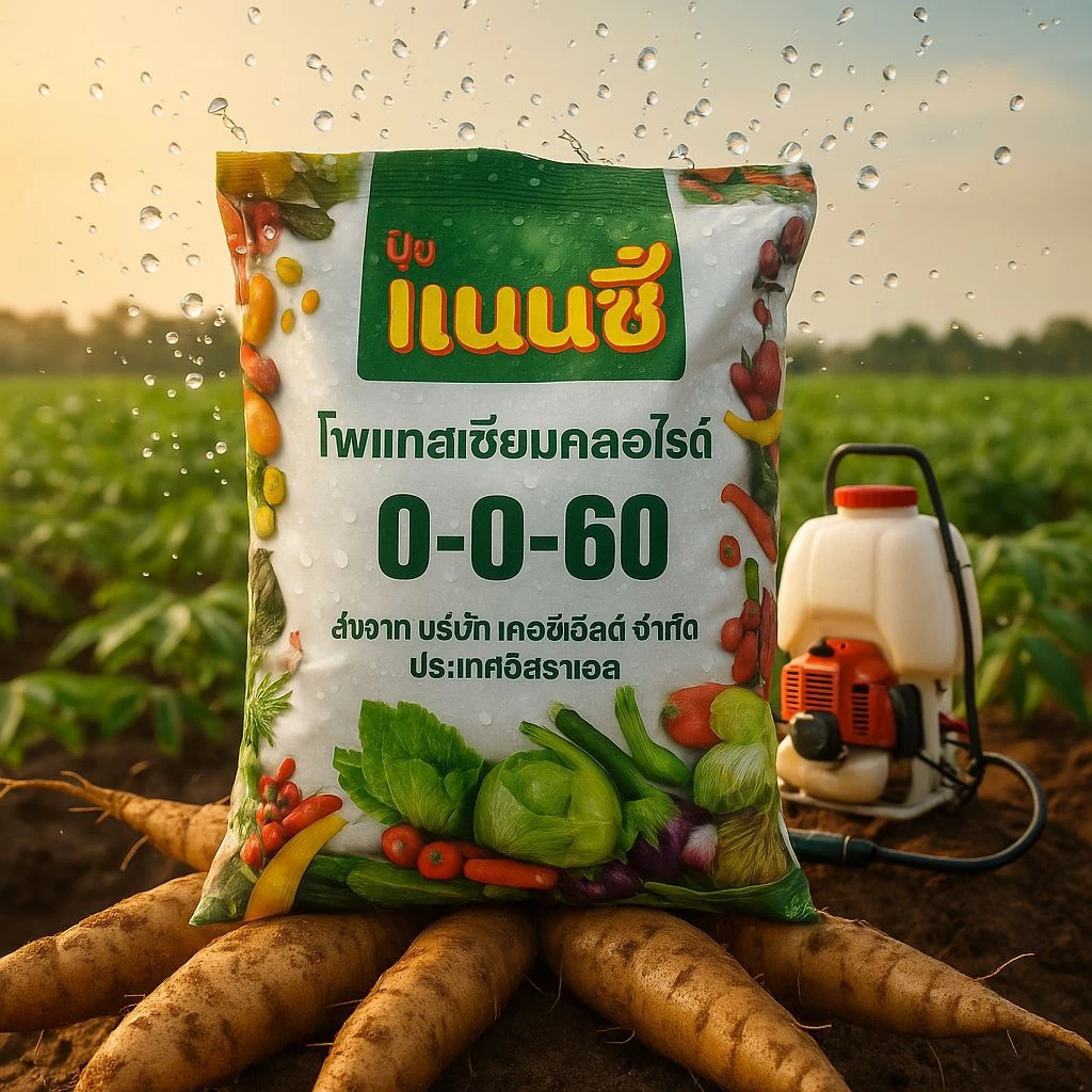 ปุ๋ยเกร็ดแนนซี่สูตร 0-0-60 เพิ่มน้ำหนัก เพิ่มแป้ง เพิ่มความหวาน ขยายขนาดผล เร่งเต่ง ลมเบ่ง ลงหัว ขนาด 1กก.