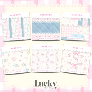 [1แพ็ค/10แผ่น] กระดาษรองของปัจฉิม กระดาษรองสินค้า การ์ดขอบคุณลูกค้า thankyou