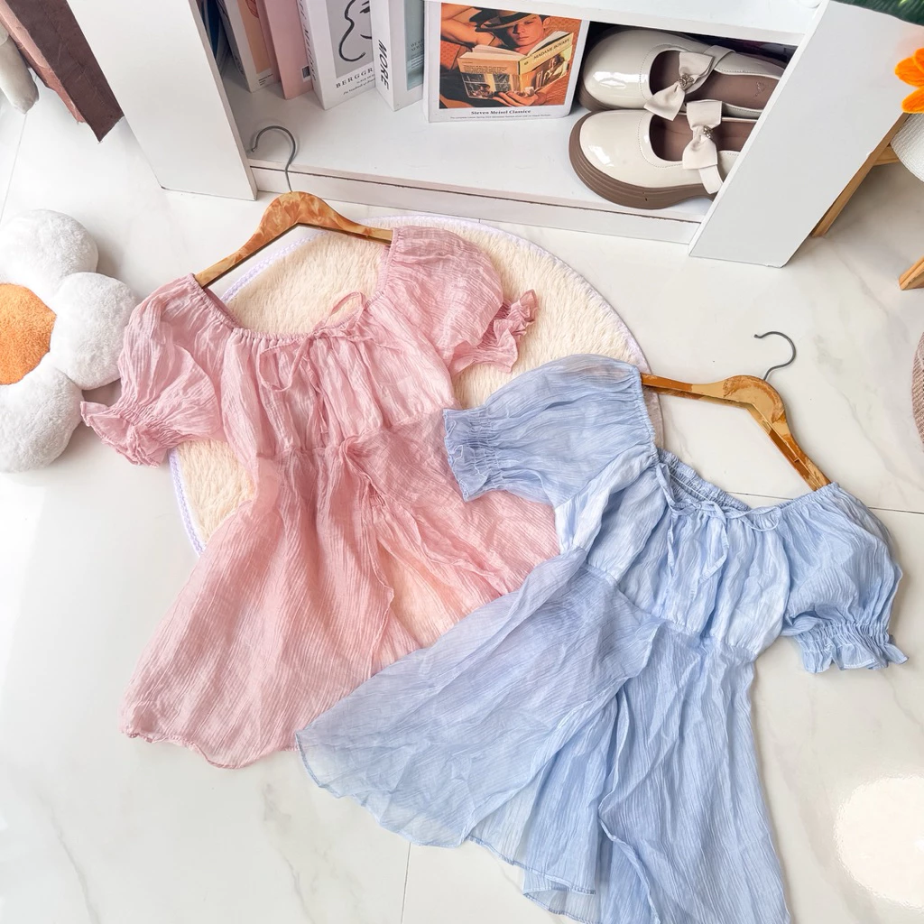 เสื้อแขนตุ๊กตา(อก 32-44)ชายพริ้ว” SO Cute 💫🩷