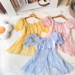 เสื้อแขนตุ๊กตา(อก 32-44)ชายพริ้ว” SO Cute 💫🩷