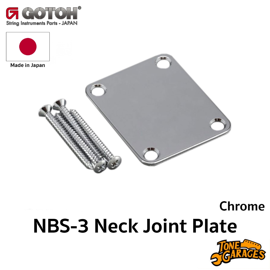 Gotoh NBS-3 Neck Joint Plate สี Chrome