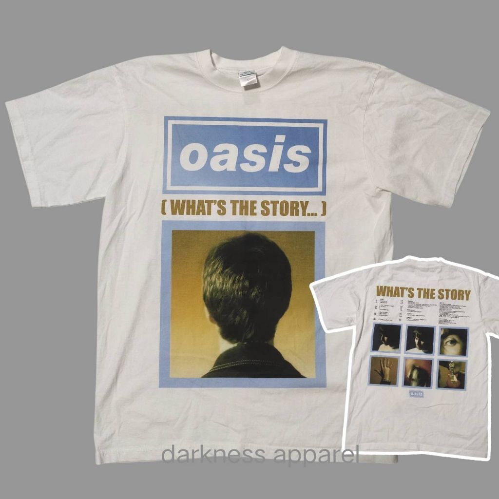 เสื้อวงoasis เสื้อยืดผ้าฟอกวงโอเอซิส oasis band t shirts