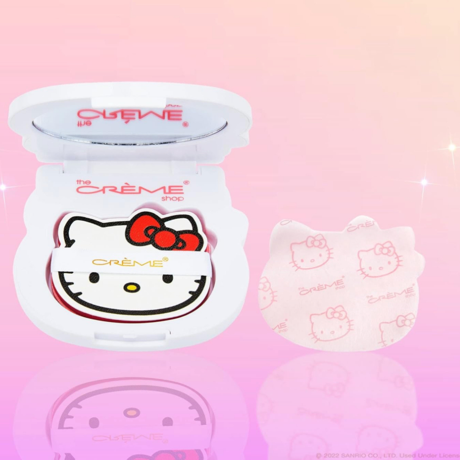 [เก็บ code ลดเพิ่ม 189]กระดาษซับมันพร้อมตลับ Hello Kitty x The Crème Shop Mattifying Blotting Paper 
