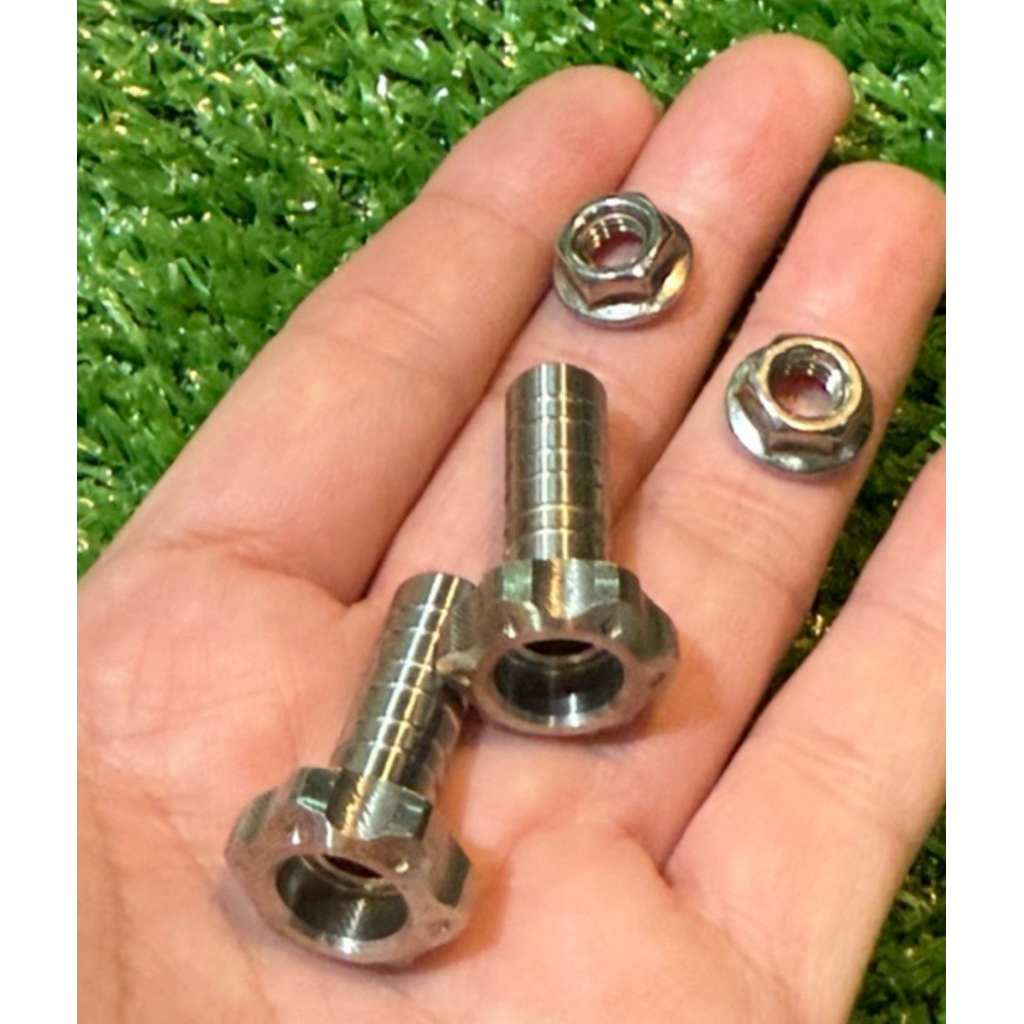 V.1 ชุดน็อตเลสตั้งหางปลา หัวเฟือง(1เซ็ท)}#10 wave สแตนเลสแท้ 100%