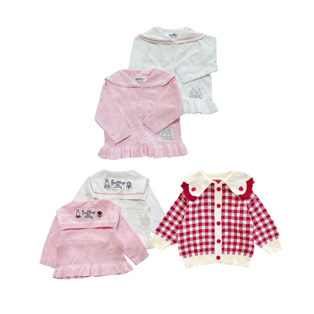 [Miffy]เสื้อคลุมไหมพรมผ้านิ่มๆ สีสวยละมุน