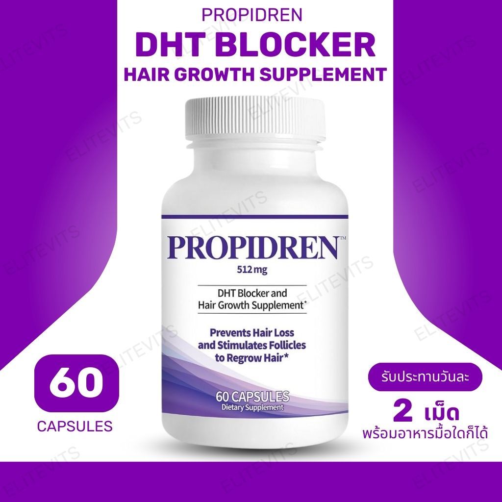 Pronexa Propidren by HairGenics, DHT Blocker with Saw Palmetto To Prevent Hair Loss, 60 Capsules (No