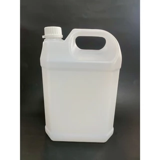 แกลลอน 4.5 ลิตร ทรงเหลี่ยม (สีขาวขุ่น) (กxยxส : 12.5 x 19 x 28 cm) (Food Grade)
