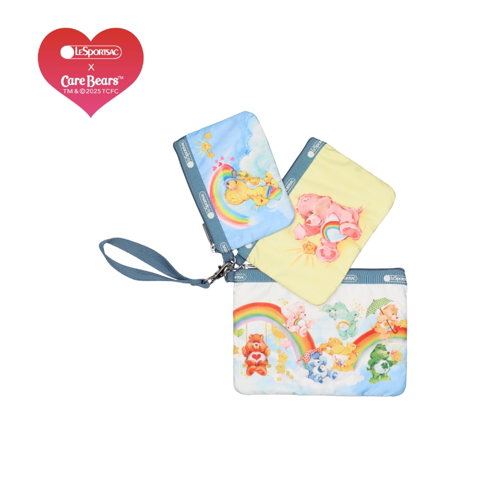 Lesportsac Wristlet Pouch set Bag กระเป๋าถือใบเล็ก Style 3455  LeSportsac x Care Bears™