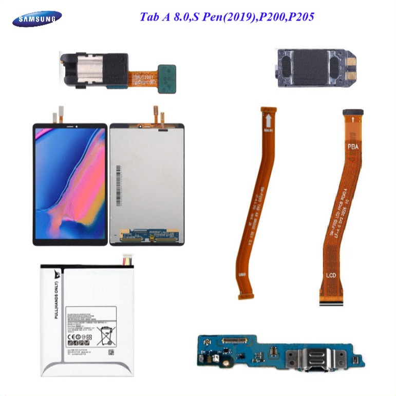 อะไหล่ Samsung Galaxy Tab A 8.0,S-Pen 2019,P200,P205/หน้าจอ LCD