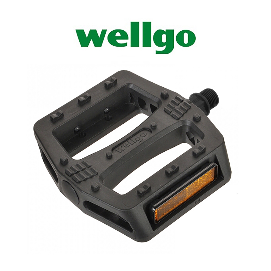 บันไดจักรยานพลาสติก WELLGO PEDALS B107N สีดำ ( 1 คู่ )