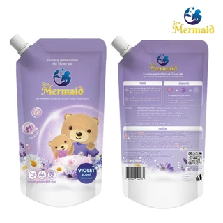(ลดใหญ่ท้ายปี) Sea Mermaid น้ำยาซักผ้า (3x800ml) กลิ่น Violet ดีกรีอ่อนยอดเยี่ยม สูตรขจัดคราบลึก