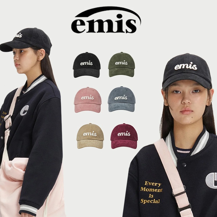 หมวกเบสบอลผ้าคอร์ดูรอย WAPPEN แฟชั่นเกาหลี EMIS ของแท้ 100%💨 Unisex (ใหม่)✨ทุกสี