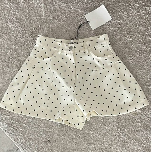 Moonlight Dollar polkadot pants กางเกงขาสั้นพิมพ์ลาย polkadot ทรงบาร์บี้