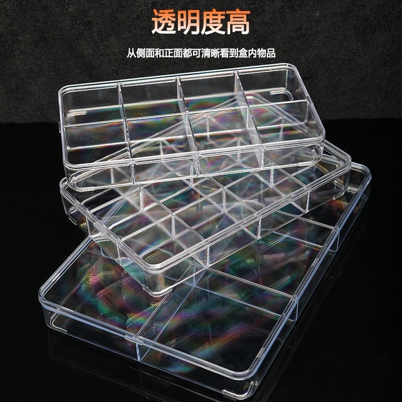 กล่อง อะคริลิค ใส กล่องหลายช่อง สำหรับใส่อุปกรณ์ เอนกประสงค์ DIY พร้อมส่งจากไทย สำหรับใสลูกปัด หรือ งานDIY ขนาดเล็ก