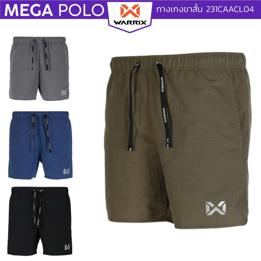 กางเกงขาสั้น WARRIX ผ้า TASLAN เนื้อบาง เบา เย็นสบาย ระบายอากาศได้ดี 231CAACL04