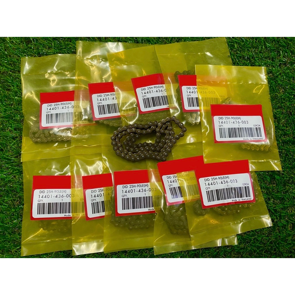 โซ่ราวลิ้น 90L ราคา 10 เส้น เวฟ110i 2009-2024 / เวฟ125i 2022-2024 / SUPPER CUP  2018-2024 เกรดAAA
