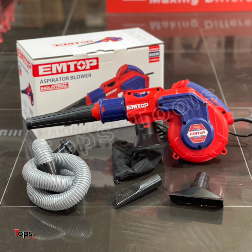 EMTOP เครื่องเป่าลม ดูดฝุ่น โบว์เวอร์ 2IN1 800W ปรับความเร็ว Electric Blower ล้างแอร์ รุ่น EABR8001