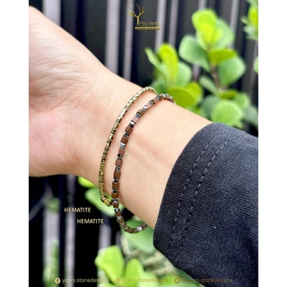 สร้อยข้อมือ " เฮมาไทต์ Hematite " มีหลายดีไซน์ กำไลหินนำโชค เสริมโชค