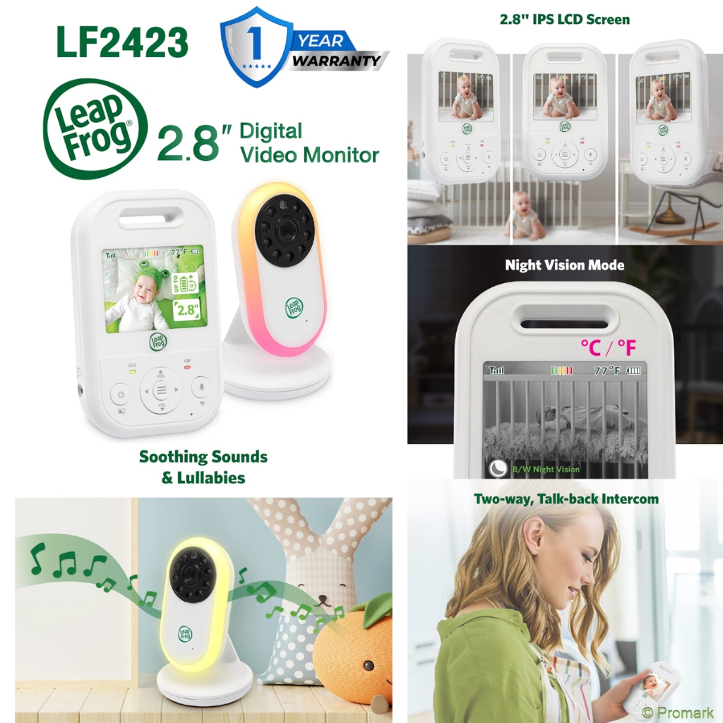(ประกัน 1ปี) Vtech Leapfrog Baby Monitor Camera กล้องเบบี้ มอนิเตอร์ จอ LCD Direct Connect (No-Wifi) ราคา ถูกที่สุด ดีลบีเคเค แกลเลอรีภาพที่ 6