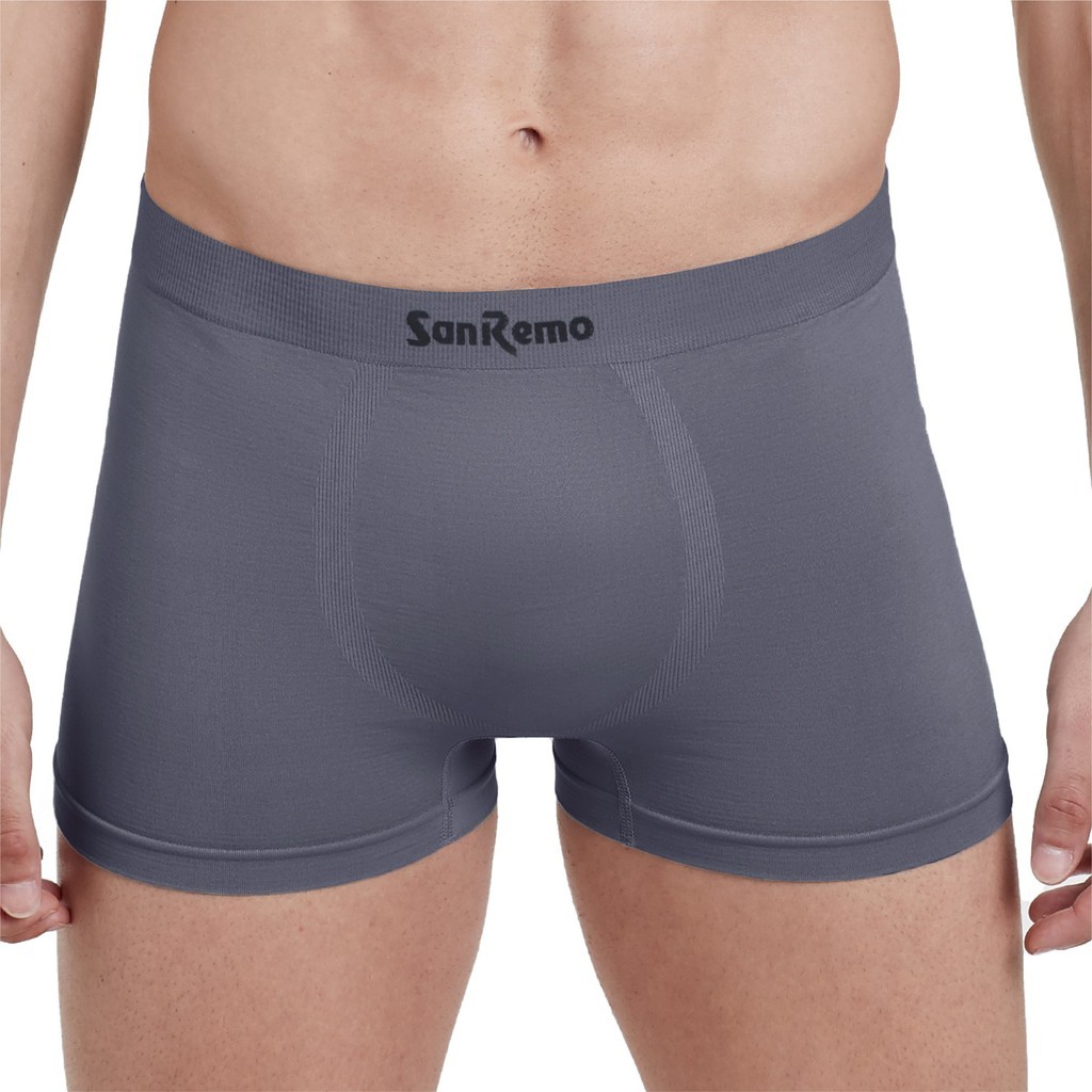 [คุ้ม 4 ตัว] Sanremo Boxer แซนรีโม กางเกงใน บ๊อกเซอร์ กางเกงในชาย ผ้านุ่ม กระชับ ยืดหยุ่นสูง ใส่สบาย NIS-SRMSL4 (4 P) - รูปที่ 4