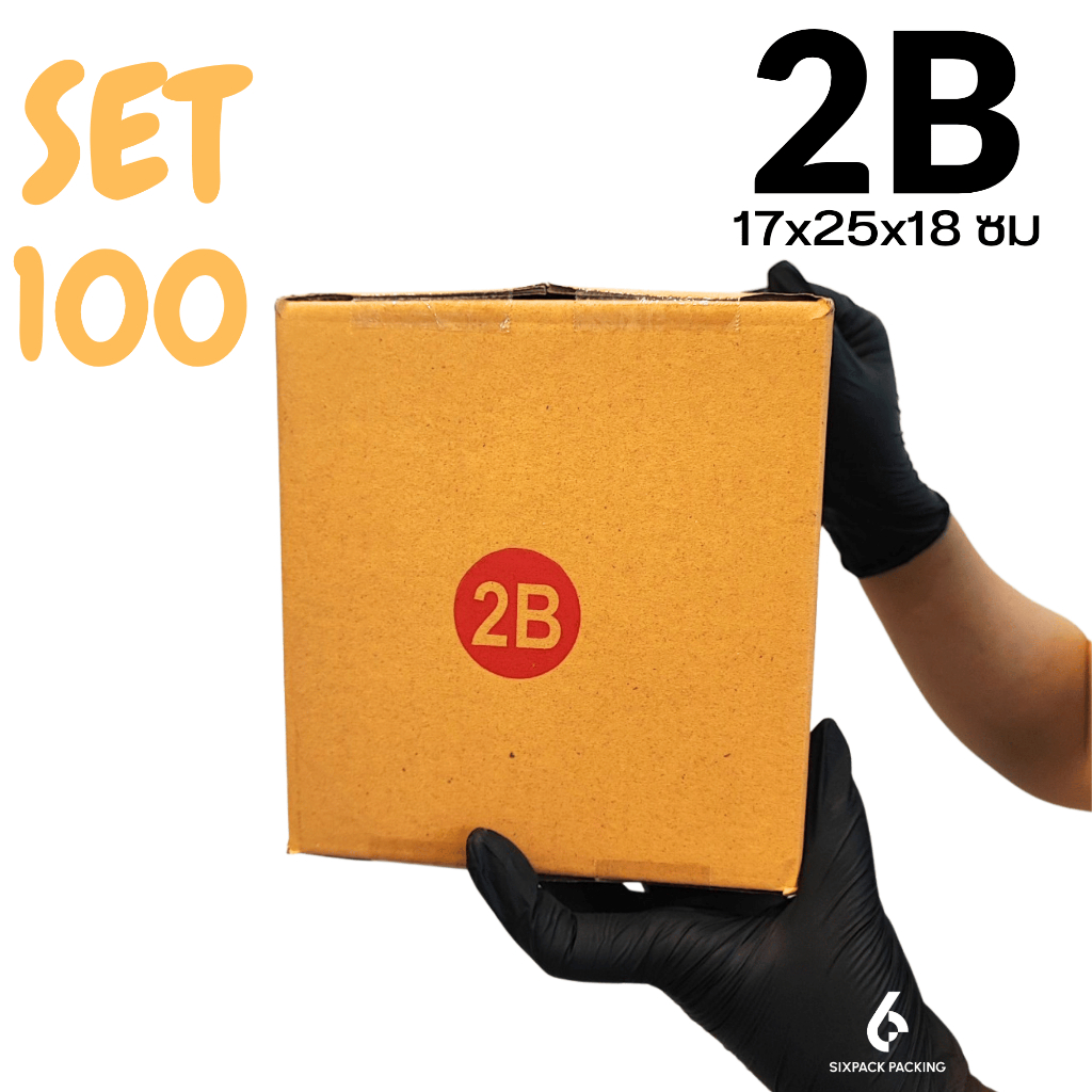 (SET 100 ใบ) กล่อง 2B กล่องไปรษณีย์ กล่องพัสดุ