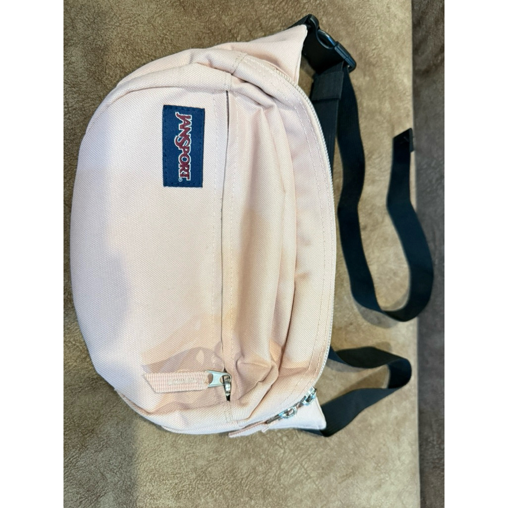 มือสอง_กระเป๋าคาดเอว JANSPORT สีชมพู สภาพดี
