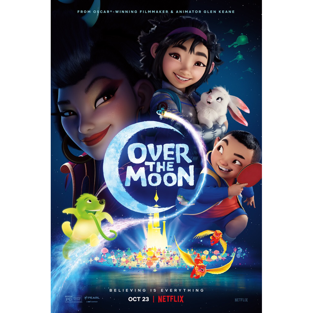 โปสเตอร์ หนังอนิเมชั่น Over the moon  11.5 X 16.5 นิ้ว (A3)