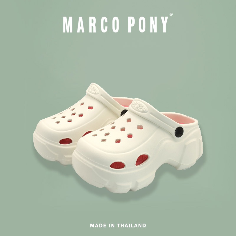 Marco Pony รองเท้าแตะลำลองเด็ก กันลื่น พื้นนิ่ม ลําลอง แฟชั่น พื้นหนา รุ่น MH9021B รองเท้าแตะส้นตึกรัดส้น Size 24-35