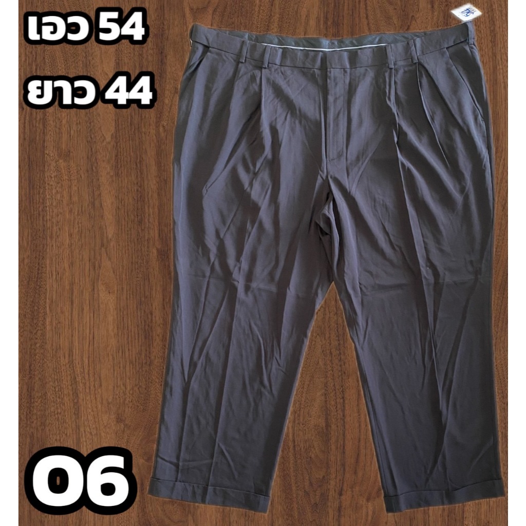 รหัส O กางเกงสแล็คขายาวไซส์ใหญ่ มีตั้งแต่ไซส์40-58++ รูปที่ 6