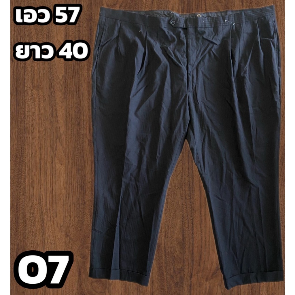 รหัส O กางเกงสแล็คขายาวไซส์ใหญ่ มีตั้งแต่ไซส์40-58++ รูปที่ 7