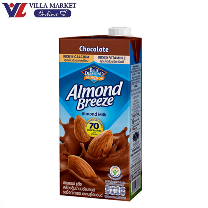 Blue Diamond Chocolate Flavor Almond Milk 946Ml รสช็อกโกแลต นม นมกล่อง