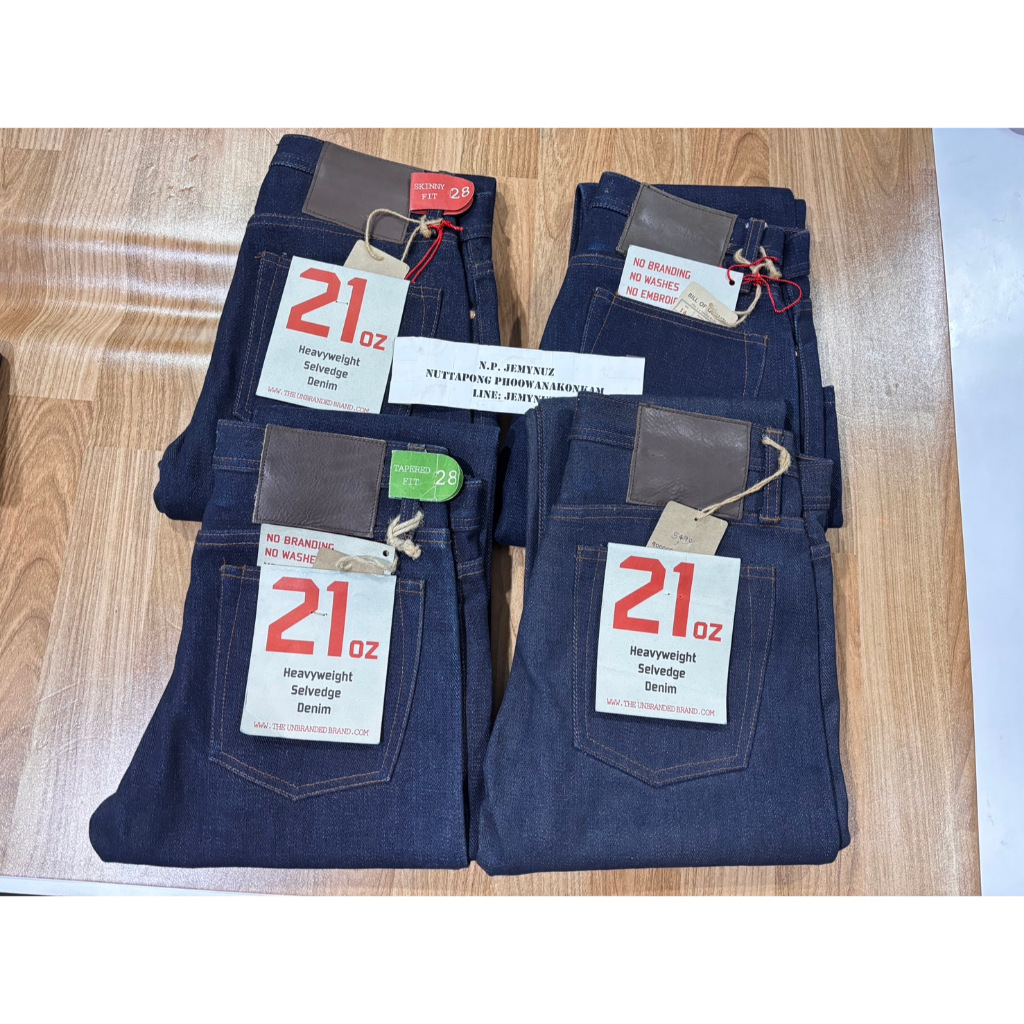 ปรับลง #เอวจริง30-31 The Unbranded Brand UB221 Tapered Fit ผ้าญี่ปุ่น 21Oz กระบอกเล็ก ทุกตัวเป็นของใ