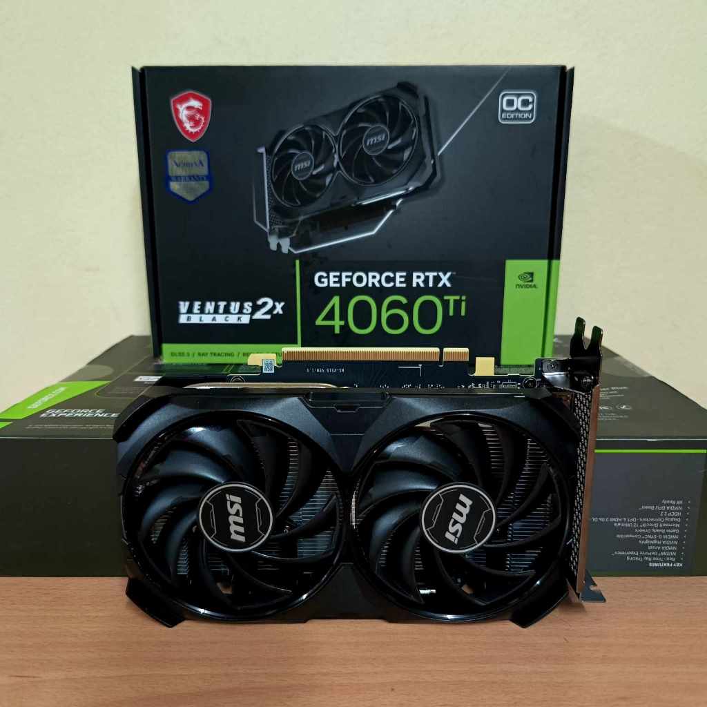 RTX 4060 TI MSI VENTUS 2X BLACK OC 8GB GDDR6 สินค้ามือสอง