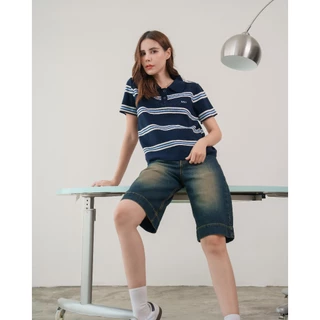 NV016 - Demi Jorts Jeans ยีนส์ขากระบอก 3 ส่วน