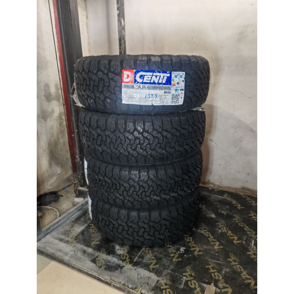 ยางรถยนต์​ 265/60R18​ AT Dcenti​ ยางปีใหม่2026ยาง​คุณภาพผลิตประเทศไทยสายลุย​ได้วิ่งทางเรียบได้เสียงไ