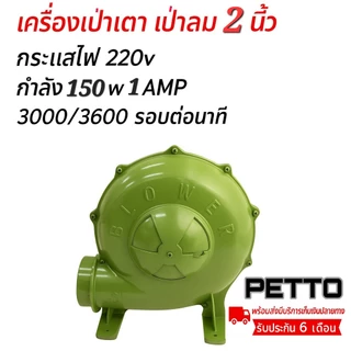 เครื่องเป่าเตา 2นิ้ว พัดลมหอยโข่ง พร้อมส่ง