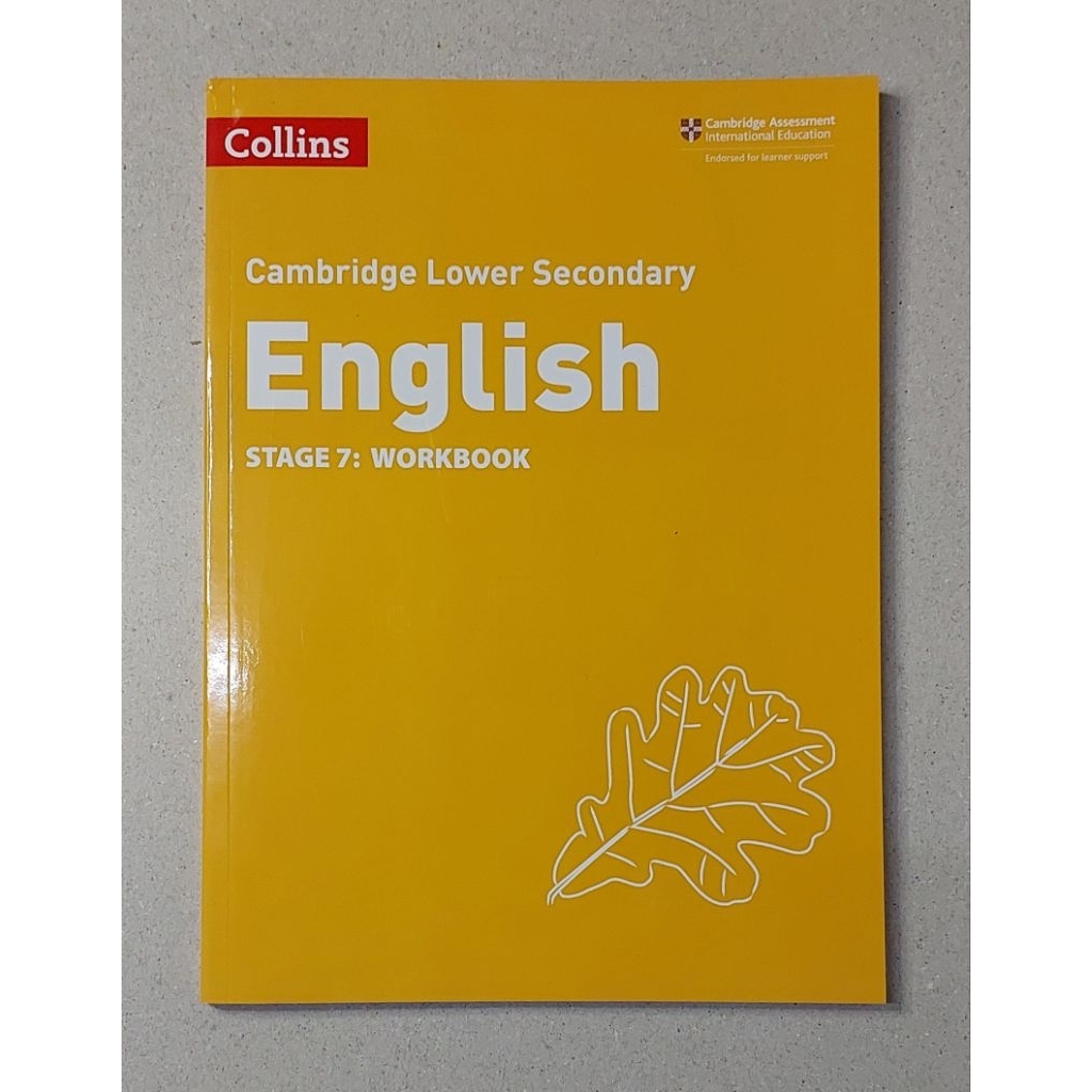 หนังสือ แบบฝึกหัด ภาษาอังกฤษ7 Collins Cambridge Lower Secondary English STAGE7: WORKBOOK 96Page